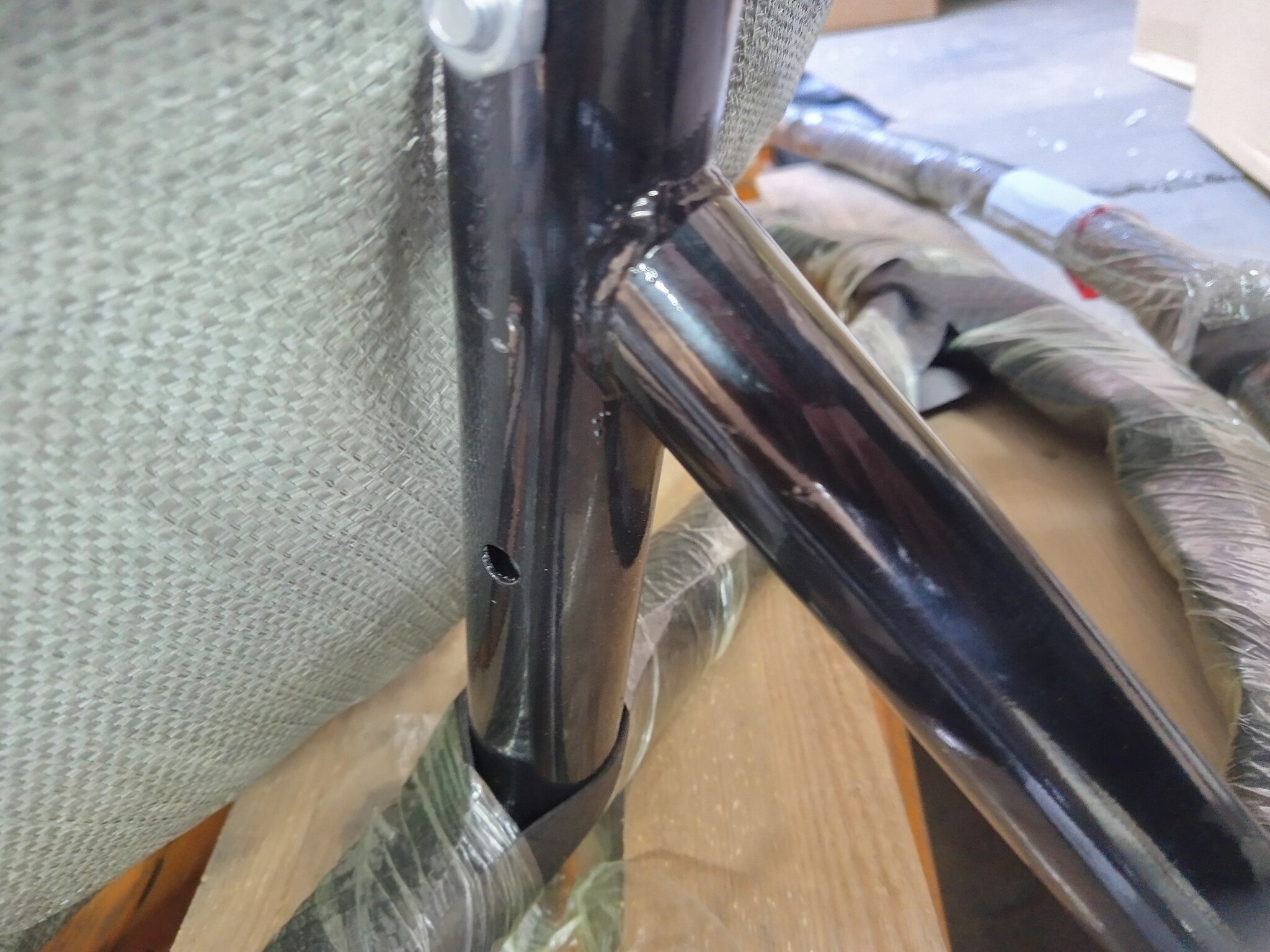 Geretourneerde Hangstoel Ei Stoel met Frame - Grijs (60% korting)