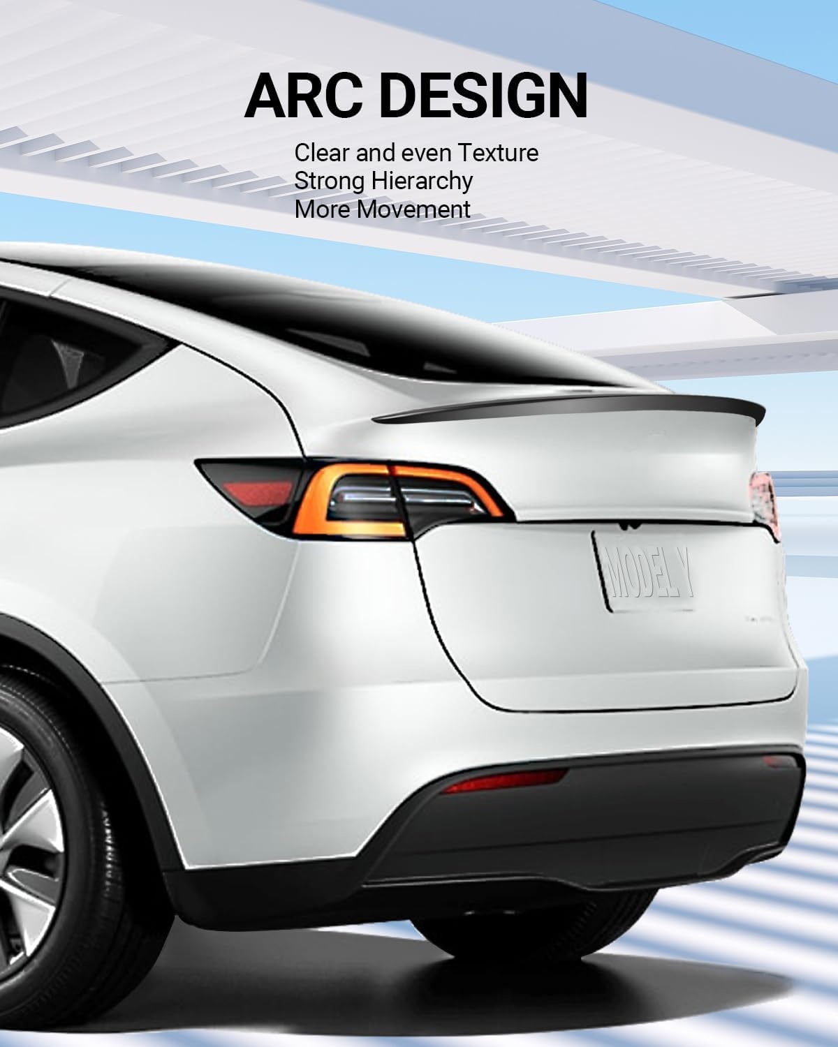 BASENOR Achterspoiler Tesla Model Y - Mat Zwart - 30% Korting