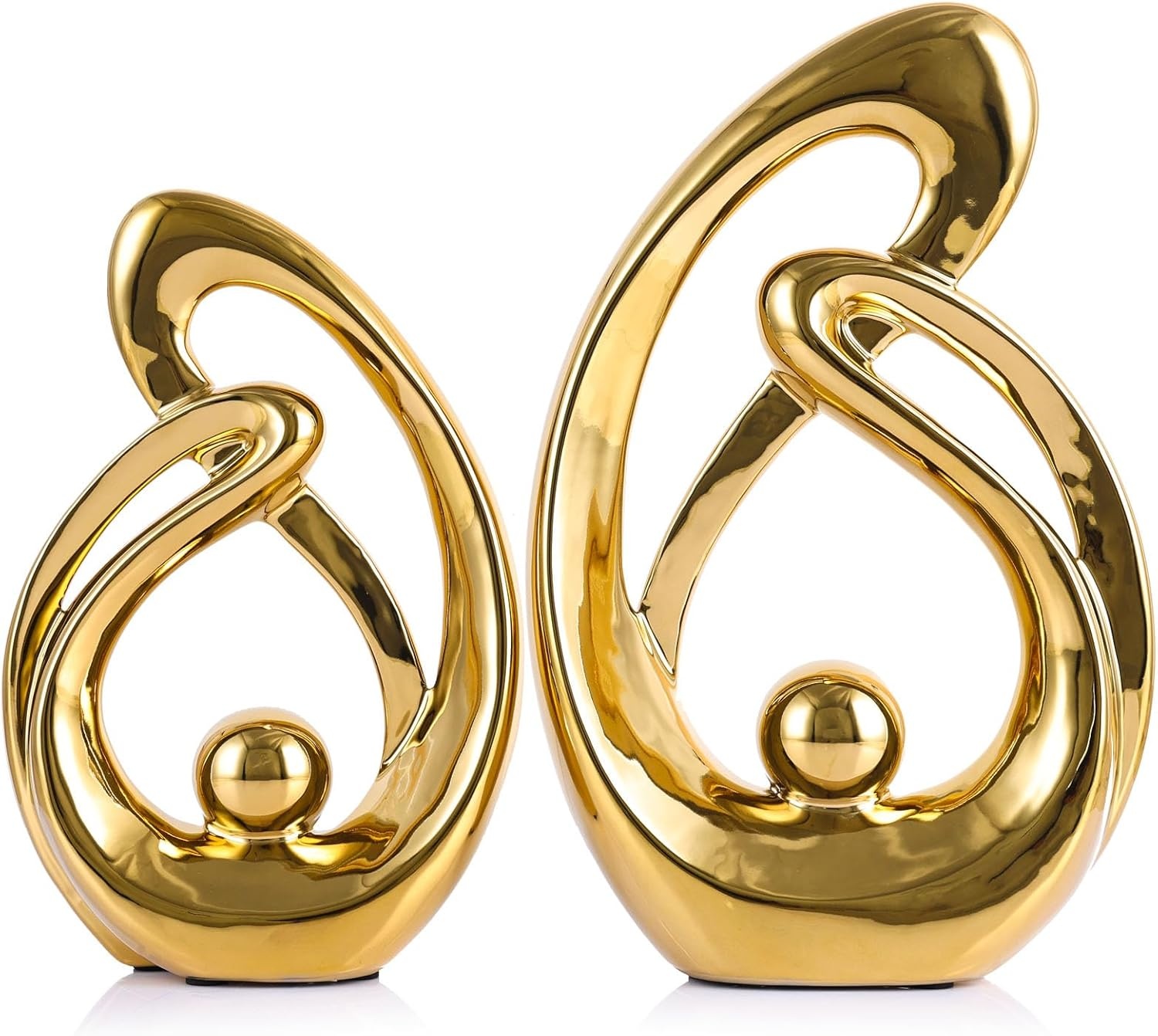 XMGZQ Gouden Decor Accent | Porselein Abstract Beeld | 30% Korting