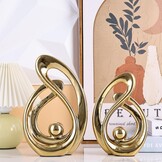 XMGZQ Gouden Decor Accent | Porselein Abstract Beeld | 30% Korting