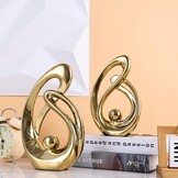 XMGZQ Gouden Decor Accent | Porselein Abstract Beeld | 30% Korting