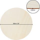 Belle Vous Houten Cirkels 60cm (2 st.) - 30% Korting - DIY Projecten