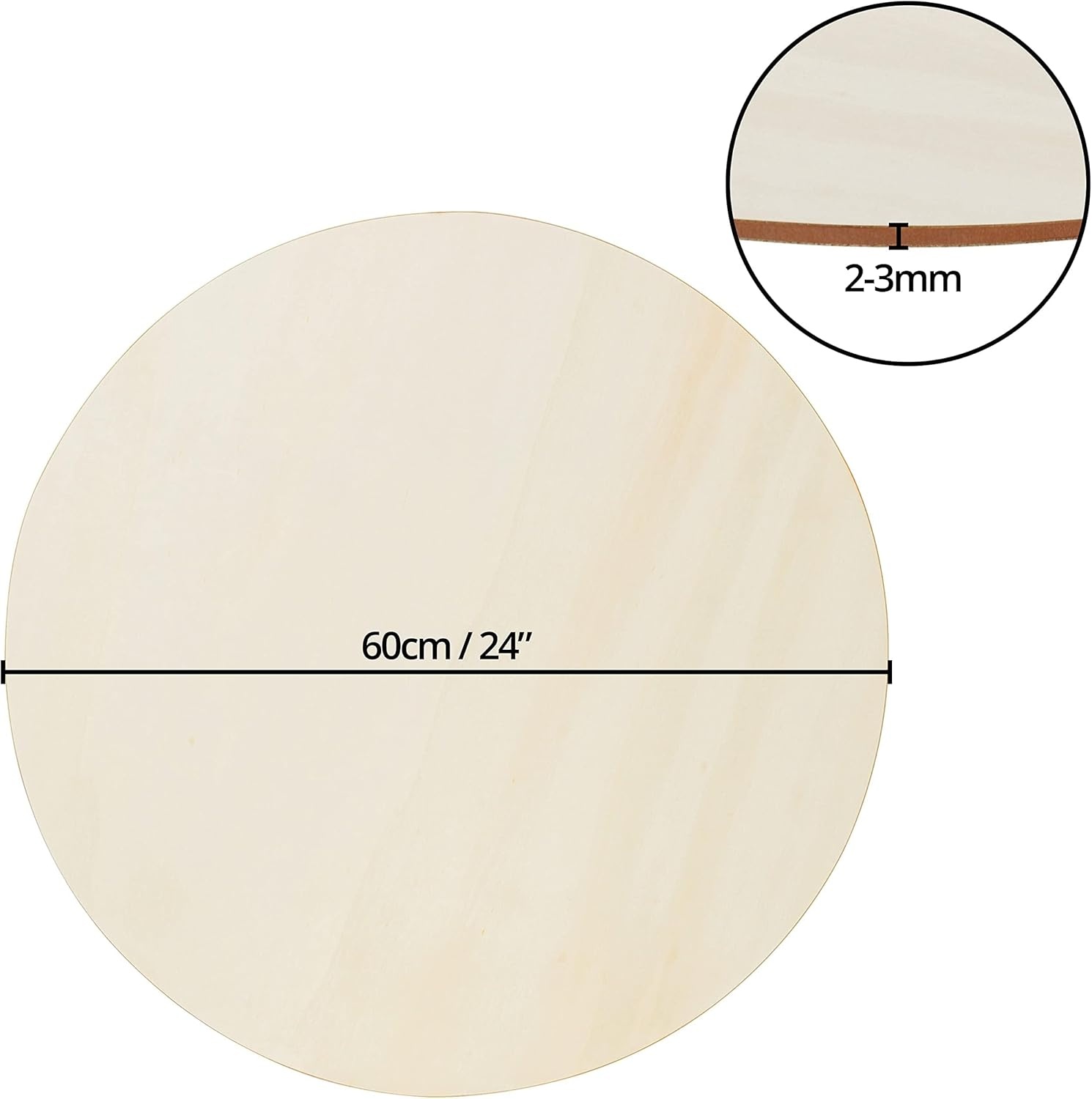 Belle Vous Houten Cirkels 60cm (2 st.) - 30% Korting - DIY Projecten