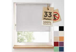 Blumtal Verduisteringsrolgordijn Grijs 70x130cm - 30% Korting