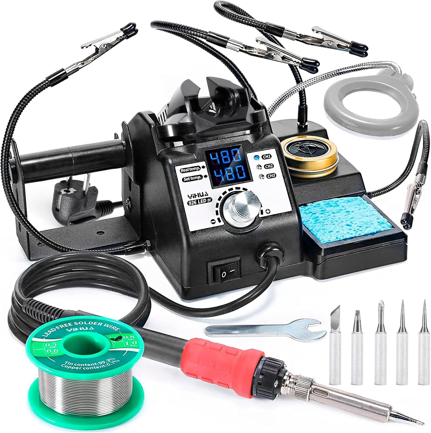 YIHUA 926LED-IV EVO 110W Soldeerstation Set - Nu 30% Korting!