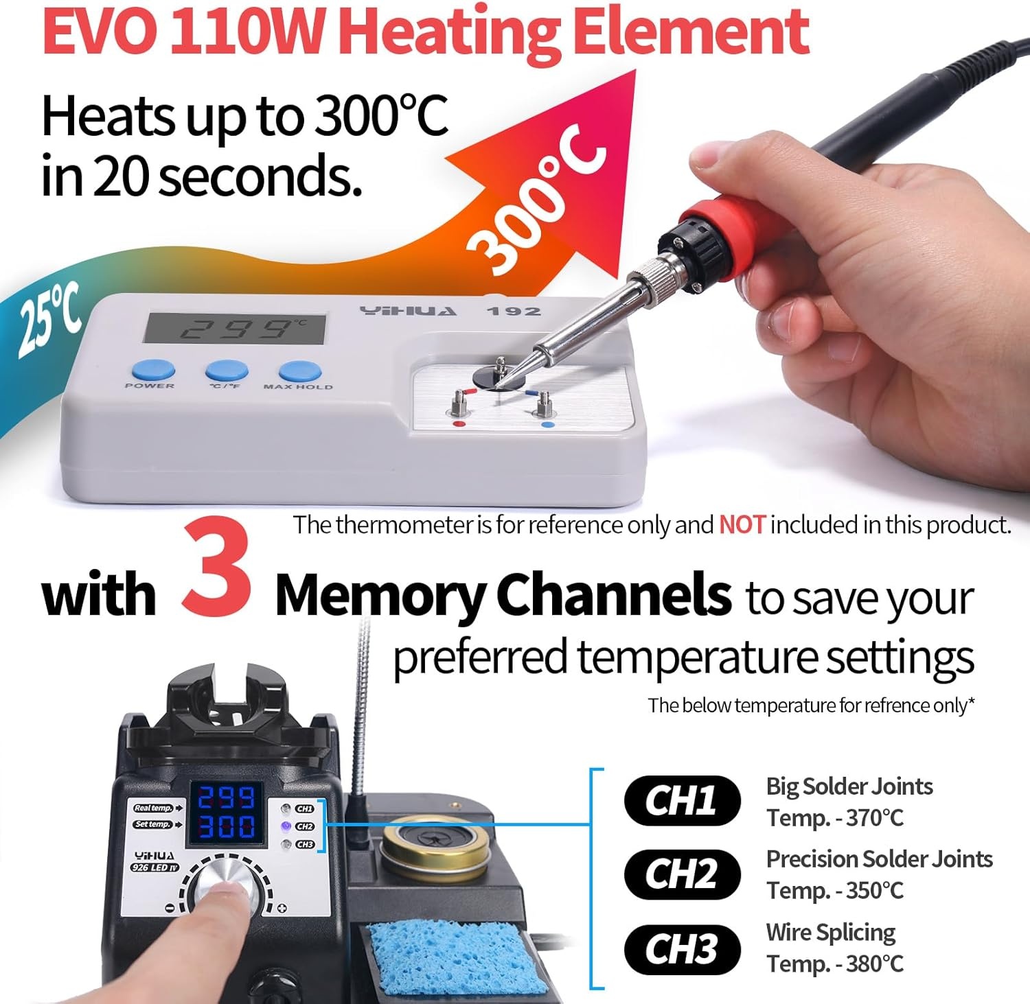 YIHUA 926LED-IV EVO 110W Soldeerstation Set - Nu 30% Korting!