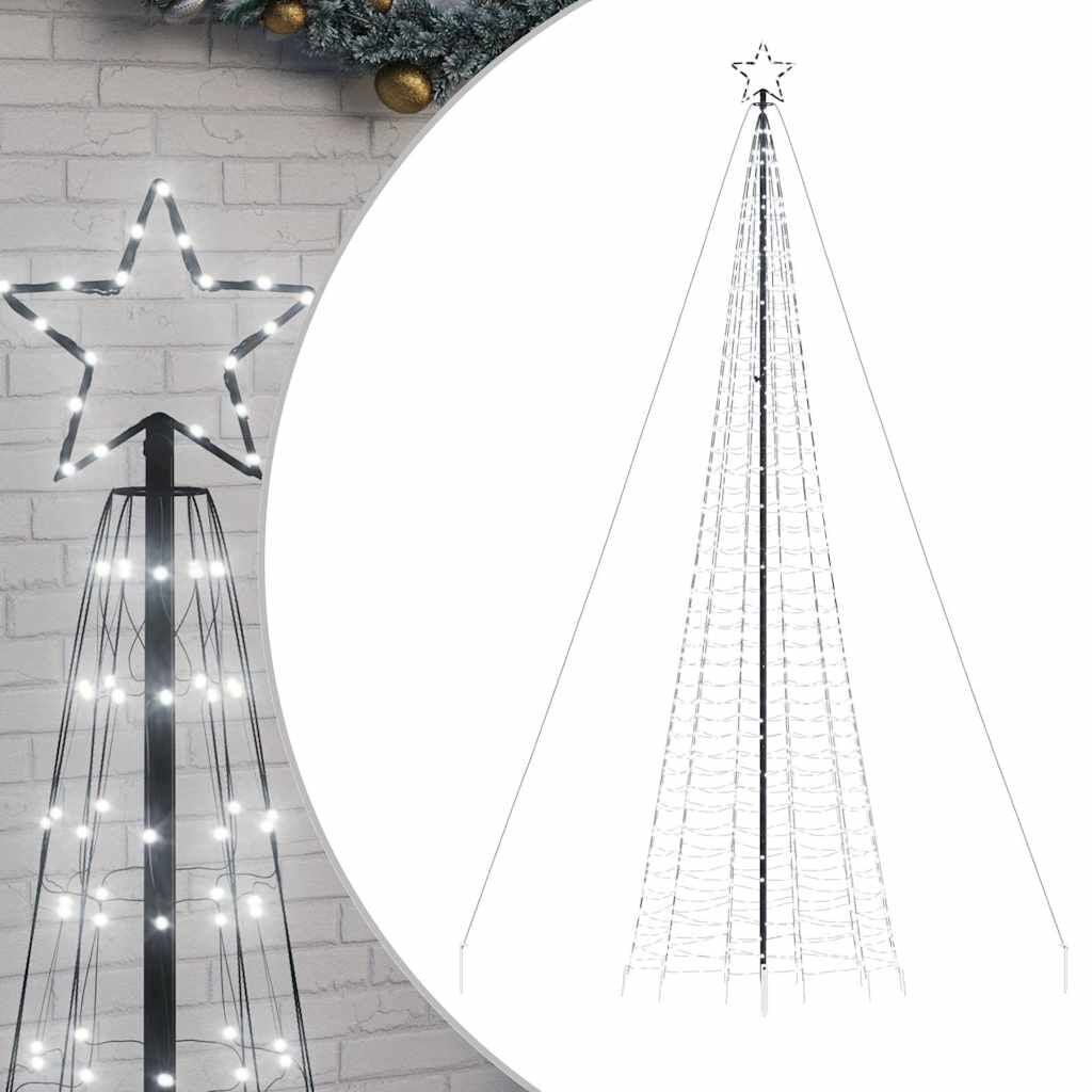 vidaXL LED-kerstboom 500 cm, 1534 LEDs koud wit - 35% KORTING!