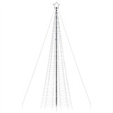 vidaXL LED-kerstboom 500 cm, 1534 LEDs koud wit - 35% KORTING!