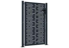 vidaXL Poort 105x155cm Staal Antraciet | Nu 60% Korting!