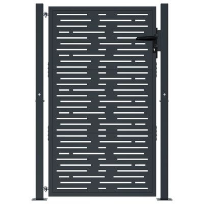vidaXL Poort 105x155cm Staal Antraciet | Nu 60% Korting!