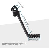 GOOFIT 16mm Kickstart Lever Pedal Zwart Verstelbare Vervanging Voor 50cc 70cc 90cc 110cc 125cc 150cc Pit Bike Dirt Bike