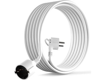 MutecPower 5m Verlengsnoer Wit - 30% Korting
