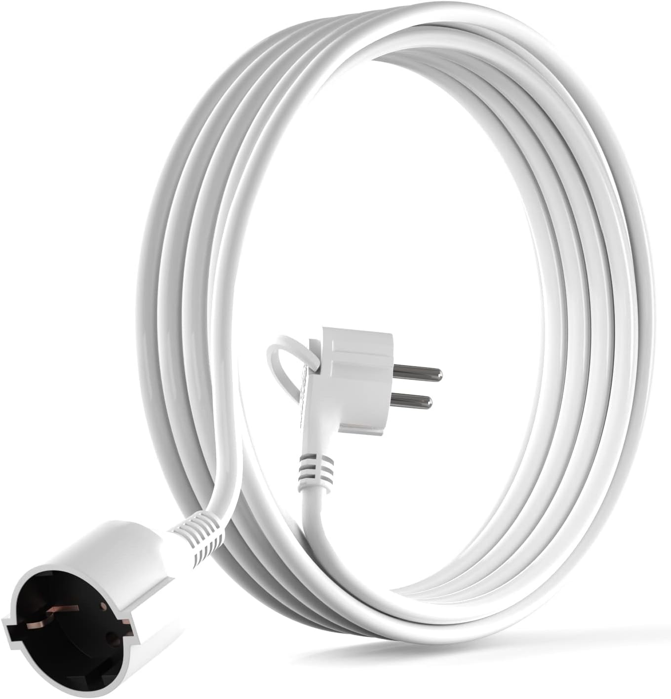 MutecPower 5m Verlengsnoer Wit - 30% Korting