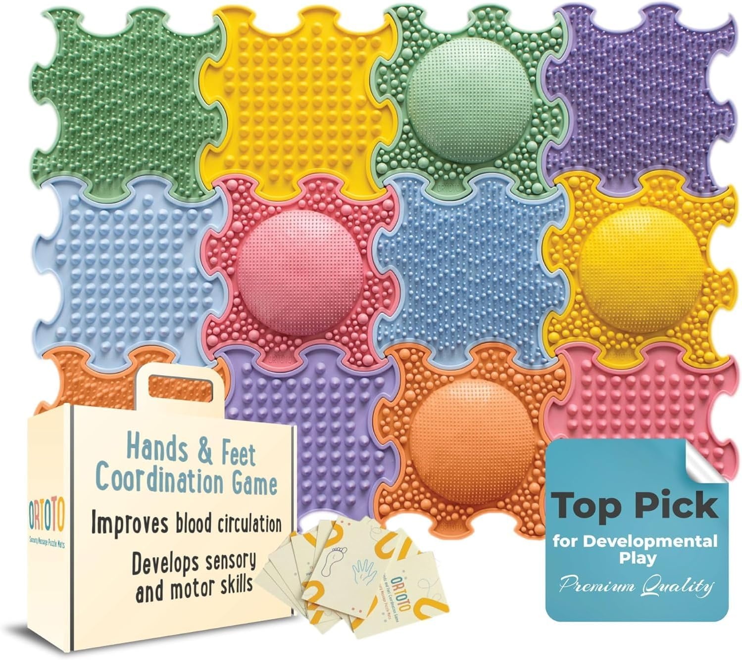 ORTOTO Coördinatiespel | In elkaar grijpende Speelmat | 40% Korting