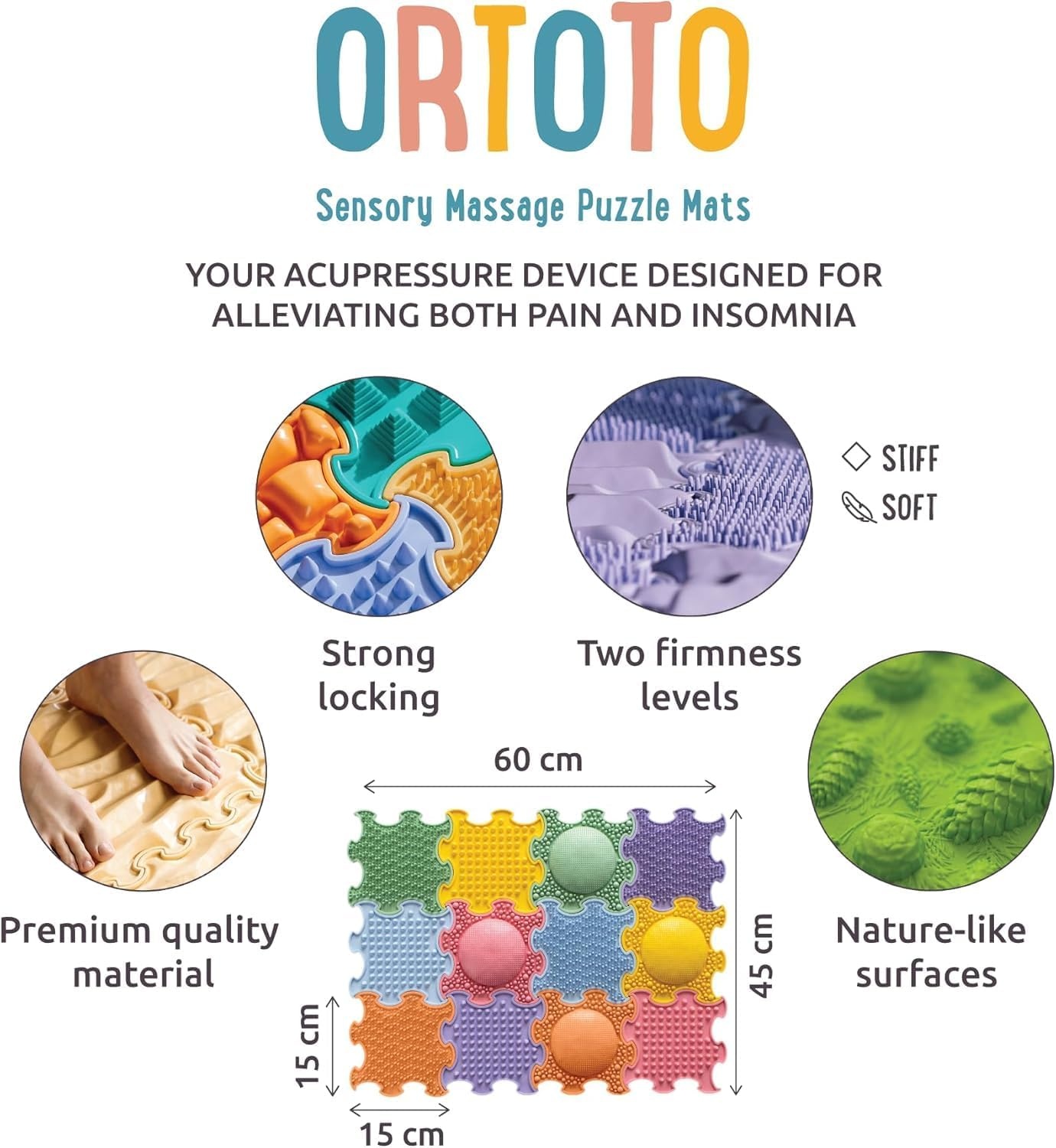 ORTOTO Coördinatiespel | In elkaar grijpende Speelmat | 40% Korting