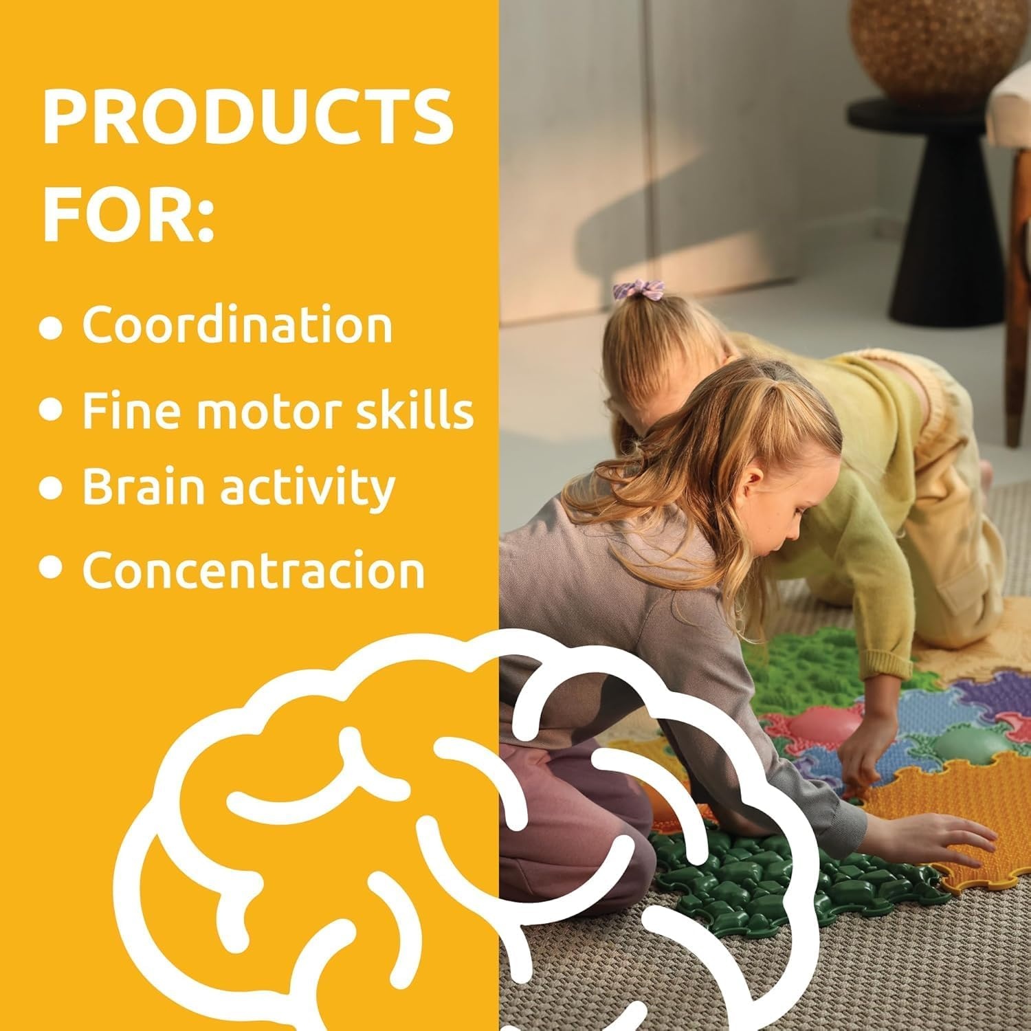 ORTOTO Coördinatiespel | In elkaar grijpende Speelmat | 40% Korting