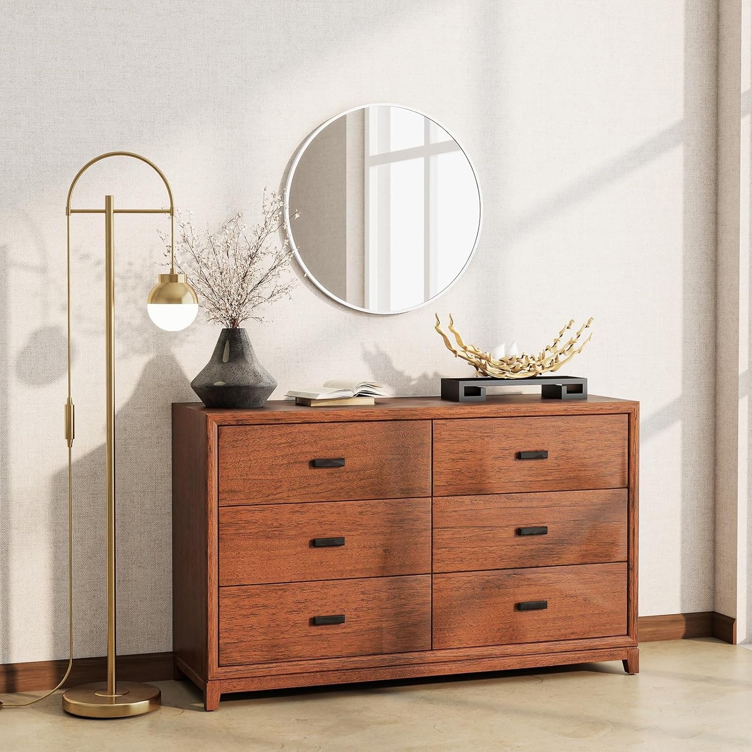 BEAUTYPEAK Ronde Wandspiegel 50cm - Elegant Aluminium | 30% Korting