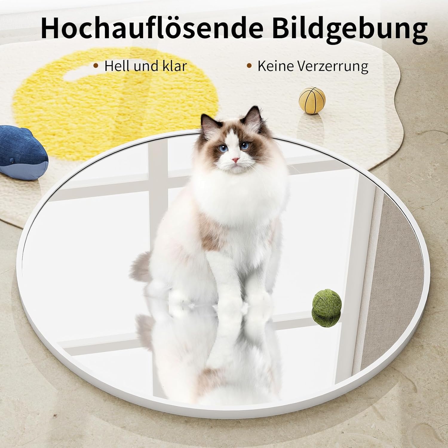 BEAUTYPEAK Ronde Wandspiegel 50cm - Elegant Aluminium | 30% Korting