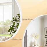 BEAUTYPEAK Ronde Wandspiegel 50cm - Elegant Aluminium | 30% Korting