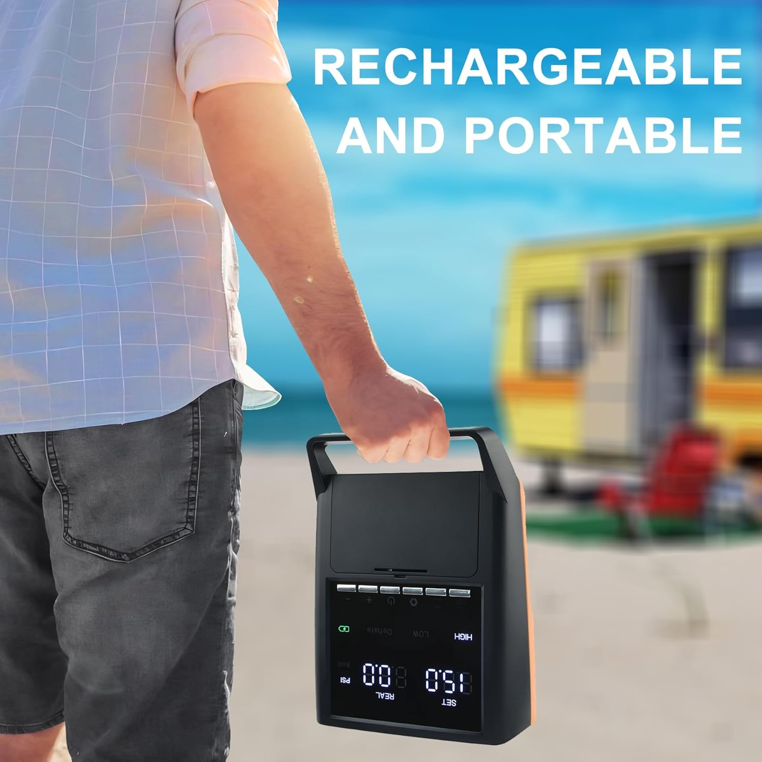 Elektrische SUP Pomp - 20 PSI, Draagbaar & Veelzijdig - 30% Korting