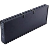 ZJchao Wandklok Blauw - Grote Cijfers, Kalender & Temperatuur - 30% Korting!