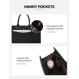 LOVEVOOK Laptoptas 15.6" Zwart Lederen Tote Bag - 60% Korting!