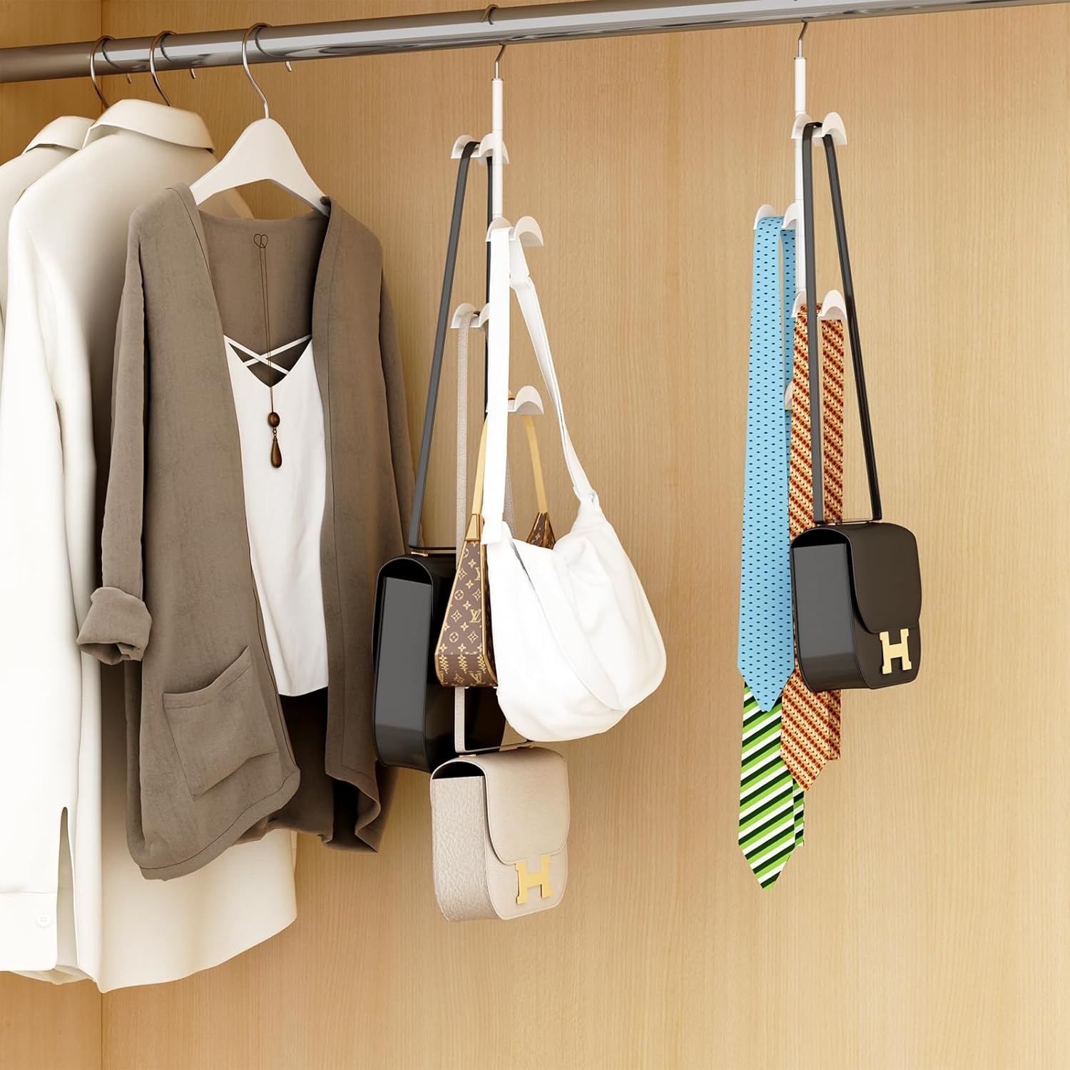 Handtashouder (2 stuks) - 360° Draaibaar & Ruimtebesparend - Nu met 35% Korting!