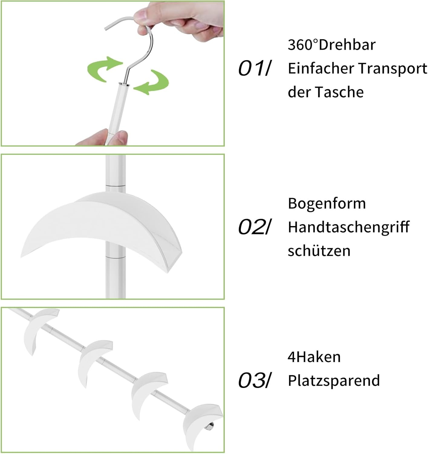 Handtashouder (2 stuks) - 360° Draaibaar & Ruimtebesparend - Nu met 35% Korting!