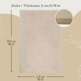 Cloud Soft Speelmat Baby Beige 200x150x2.5cm - 35% Korting!