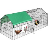 DEStar Kip & Konijnenhok 181cm - Opvouwbaar Metalen Dierverblijf - 30% Korting!