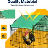 DEStar Kip & Konijnenhok 181cm - Opvouwbaar Metalen Dierverblijf - 30% Korting!