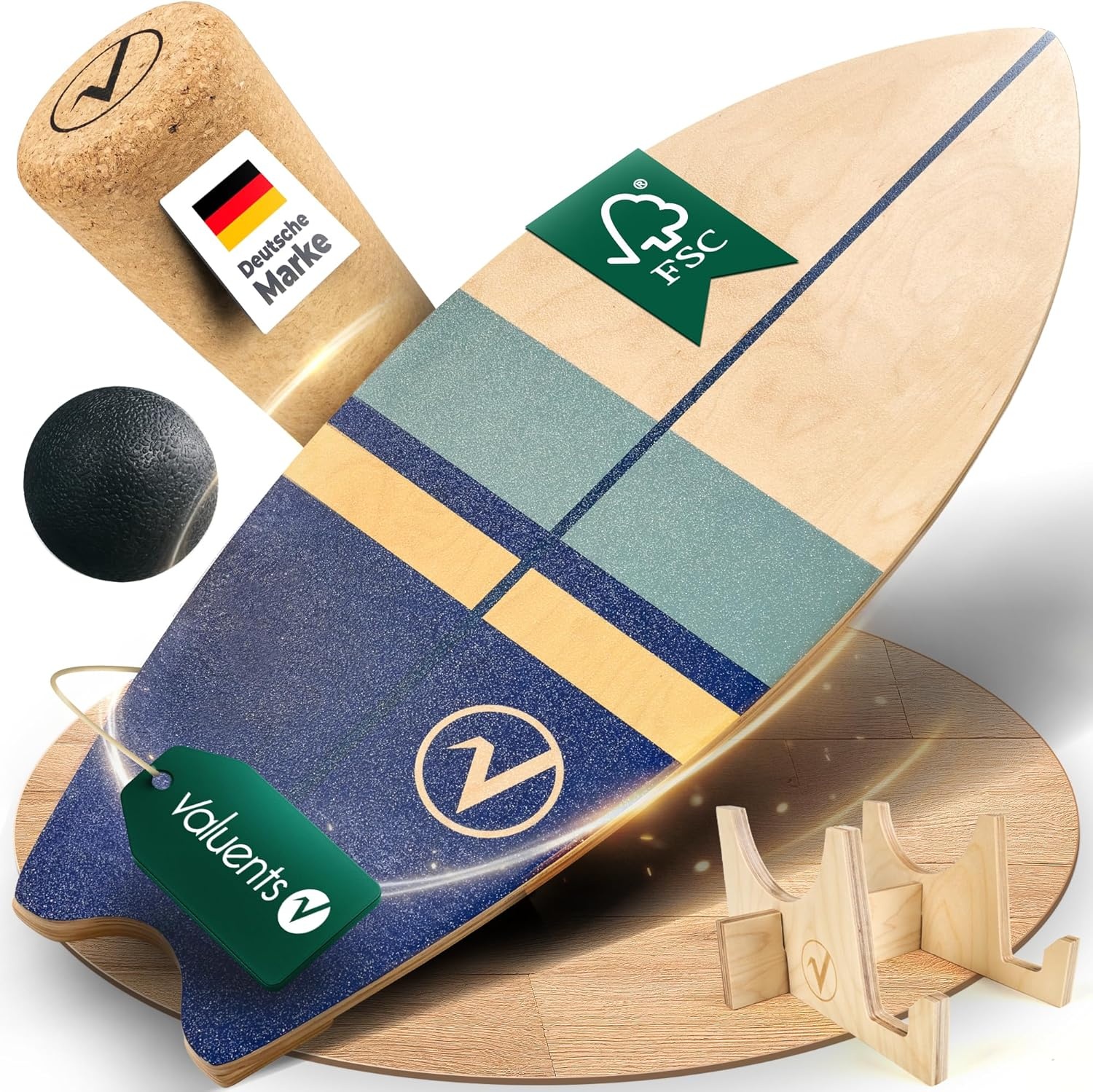 Valuents Balansbord Surfplank met Rol - Nu 35% Korting!
