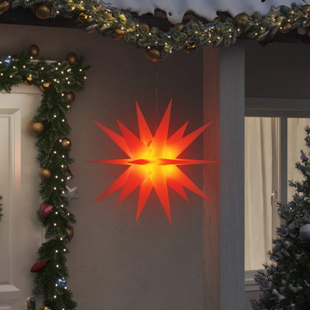 vidaXL Kerstlamp LED Inklapbaar 100 cm Rood - Nu met 35% Korting!
