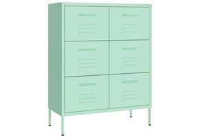 vidaXL Ladekast Staal Mint - 80x35x101,5 cm | 60% Korting