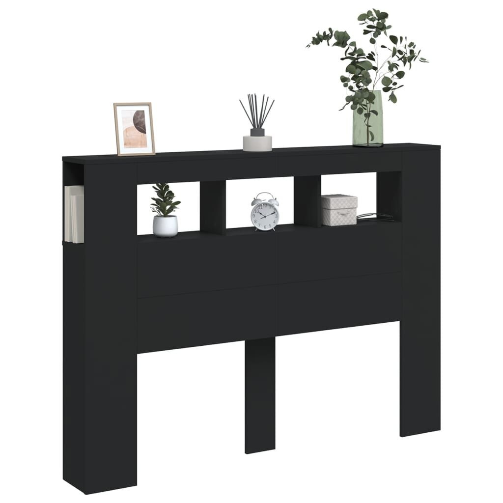 vidaXL Hoofdeinde met LED Zwart - 74% Korting!