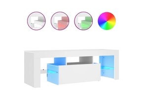 vidaXL TV-meubel met LED 120x35x40 cm Wit - 41% Korting!