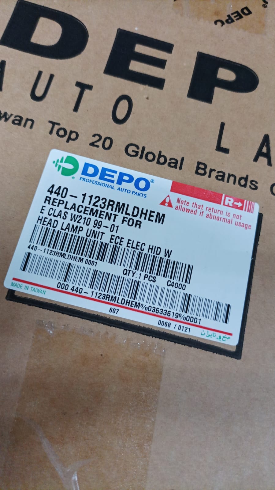 Koplamp Rechts Mercedes E-Klasse W210/S210 (1995-2003) - 40% Korting