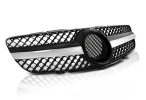 Grill Mercedes SL R230 (01-06) CL63 Stijl Zwart/Chroom - 50% Korting!
