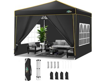 TOOLUCK 10x10 Pop-up Luifelpartytent - Waterdicht & UV-bescherming - 30% Korting