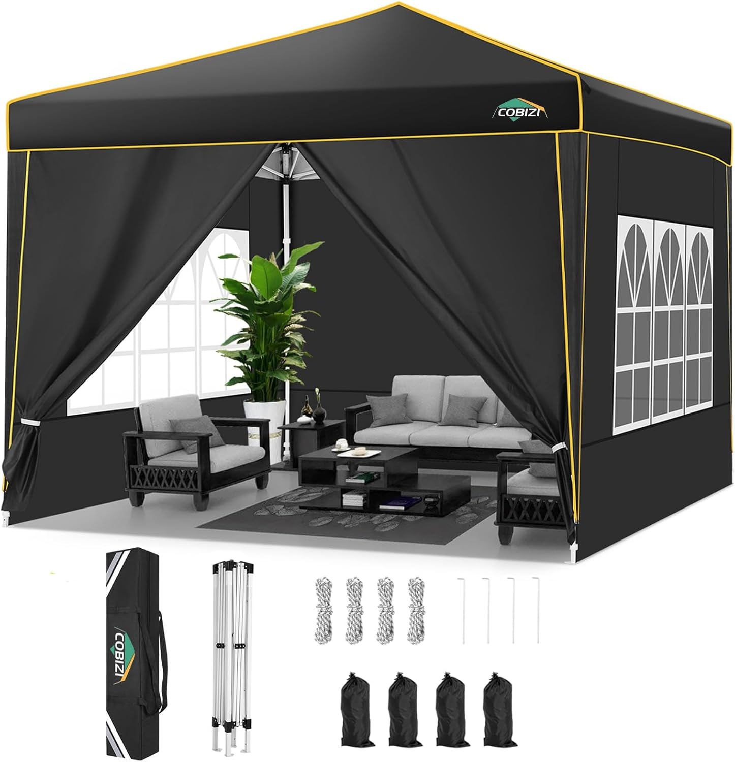 TOOLUCK 10x10 Pop-up Luifelpartytent - Waterdicht & UV-bescherming - 30% Korting