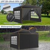 TOOLUCK 10x10 Pop-up Luifelpartytent - Waterdicht & UV-bescherming - 30% Korting