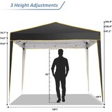 TOOLUCK 10x10 Pop-up Luifelpartytent - Waterdicht & UV-bescherming - 30% Korting