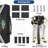 TOOLUCK 10x10 Pop-up Luifelpartytent - Waterdicht & UV-bescherming - 30% Korting