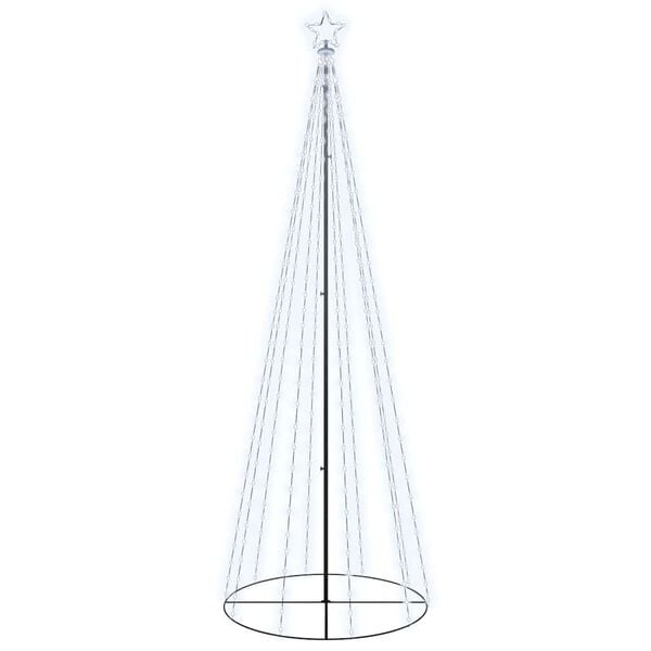 vidaXL Kegelkerstboom 310 LED's 100x300 cm Koudwit - 65% Korting!