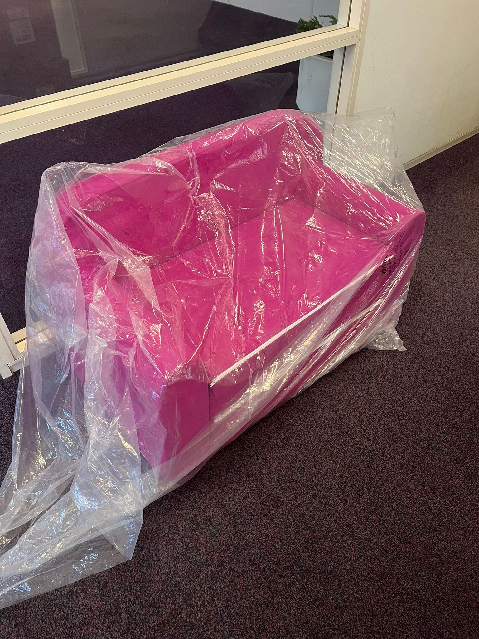 Kinderbankje  - splaapbank voor kinderkamer - 170x100cm - roze