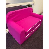 Kinderbankje  - splaapbank voor kinderkamer - 170x100cm - roze