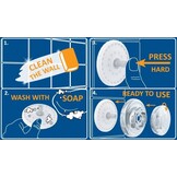 Badkamer Hoekplank Staal met Zuignap - 35% Korting