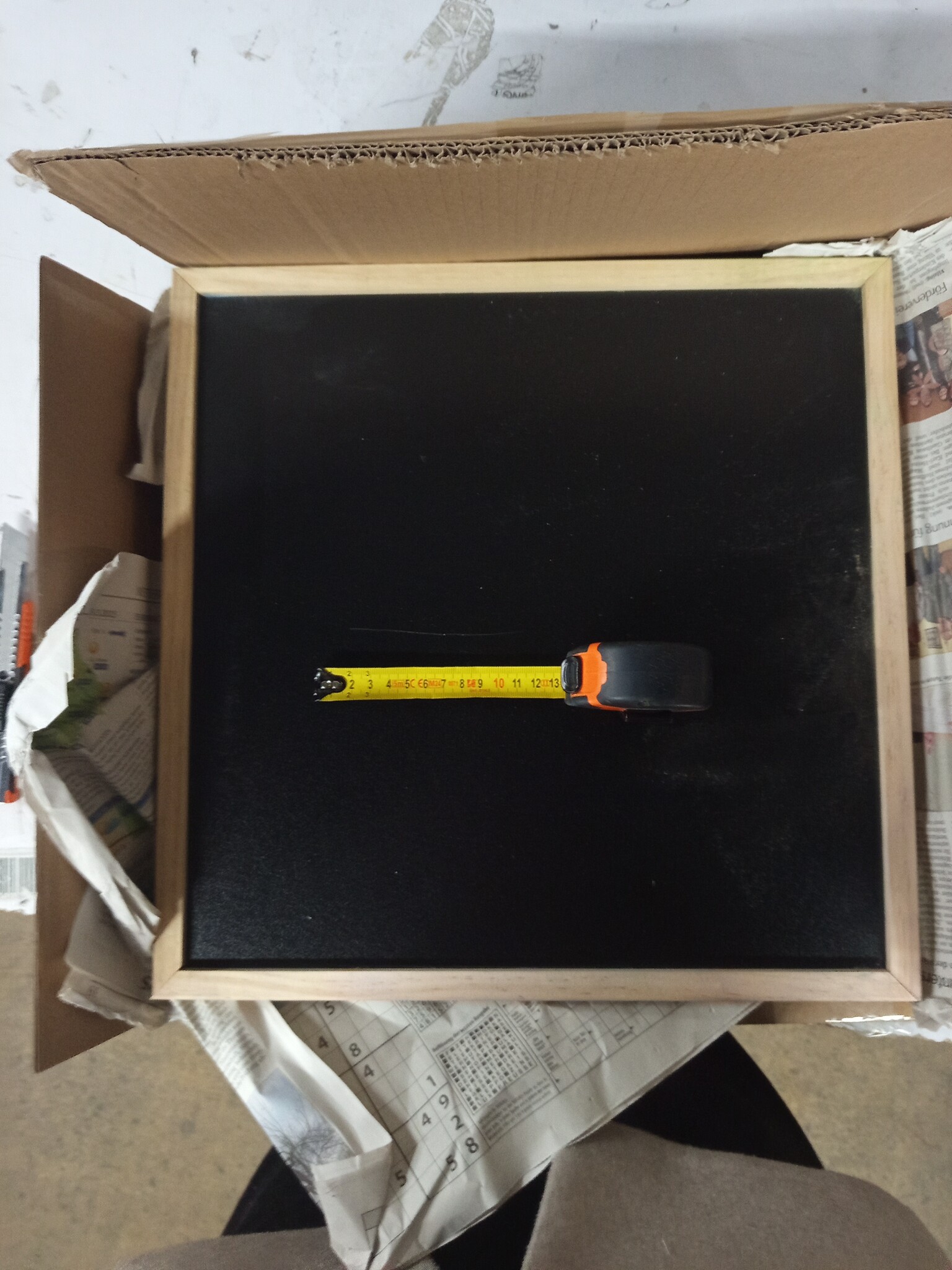 VidaXL Krijtbord Zwart (40x40cm) - 76% Korting