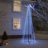 vidaXL Kegelkerstboom Blauw 310 LED's 300cm - Nu 65% Korting!