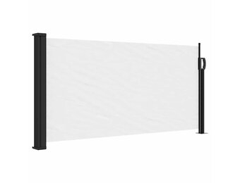 vidaXL Uittrekbaar Windscherm 100x500 cm Wit - 35% Korting!